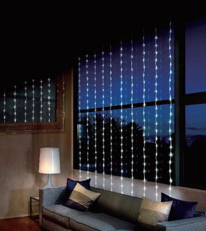 LED White Waterfall Curtain (2x2m) - View 1