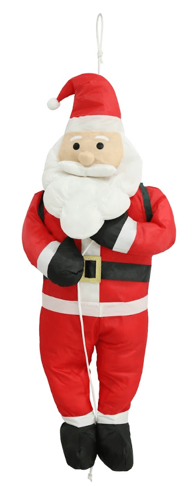 Nylon Santa with Rope or Candy Cane 2 Asst (120cm)