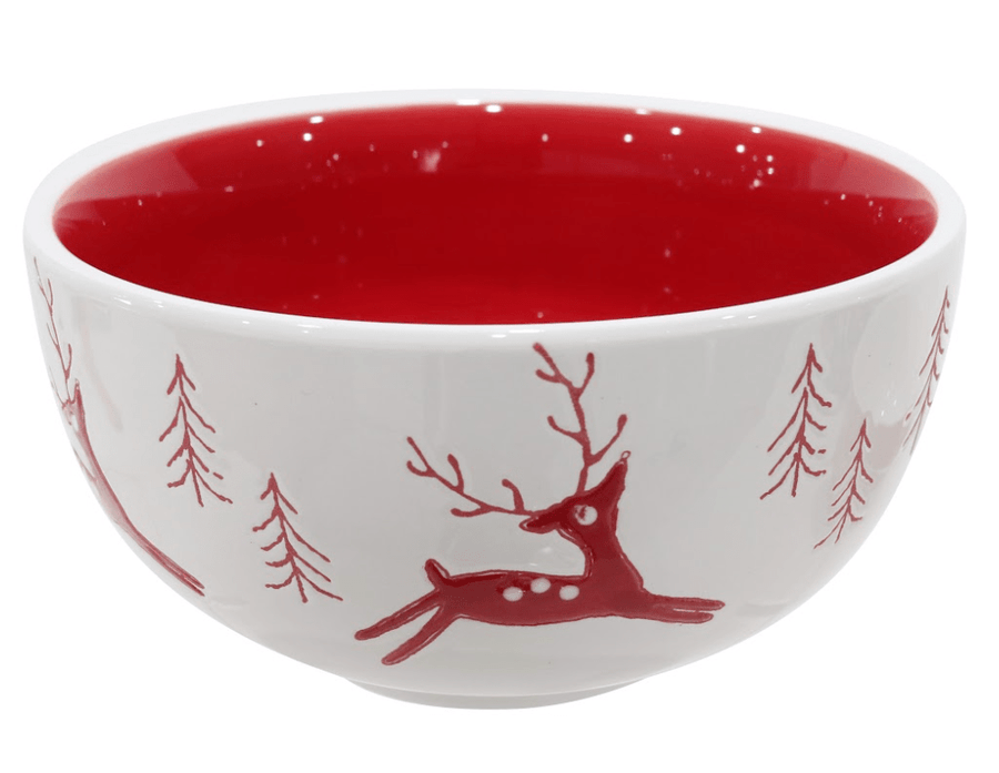 Christmas Ceramic Candy Bowl 3 Asst (15.5cm)