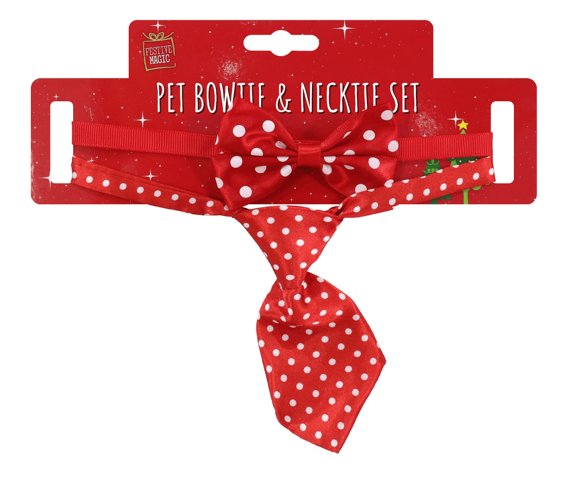 Pet Bowtie & Necktie Set 6 Asst