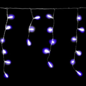 200 LED Icicle Lights 10M - Blue - Christmas World