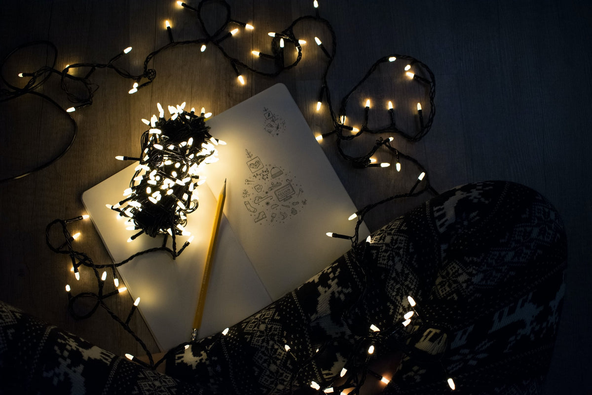 Outdoor Christmas lights set up along an Australian home