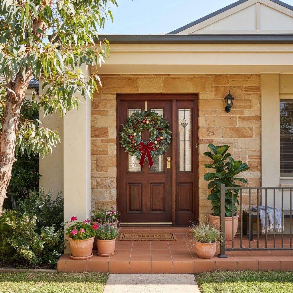 Christmas Wreaths: Front Door Styling for Australian Homes