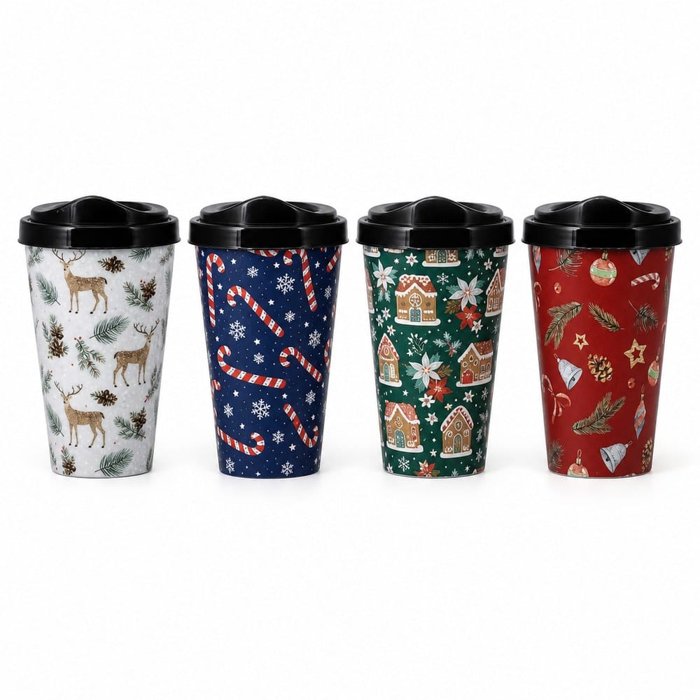 Festive Mug With Lid (400ml)