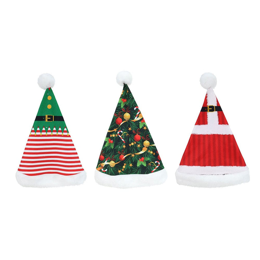 Kids Digital Print Novelty Santa Hat Asst