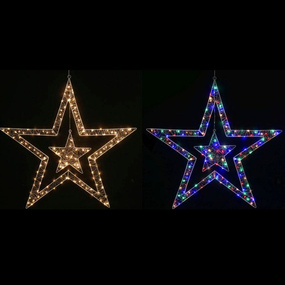 LED 2 in 1 Hanging Starry Wire Asst (80cm)