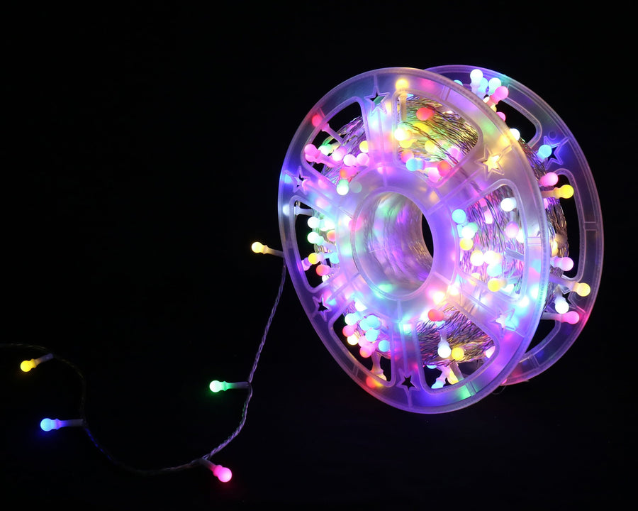400 LED Rainbow Berry Lights with Reel