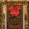Red Hard Plastic Outdoor Bow 65cm