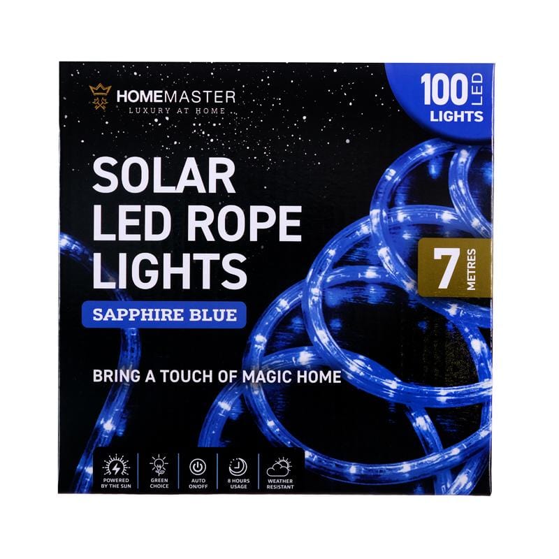 100 LED Blue Solar Rope Light (7m)