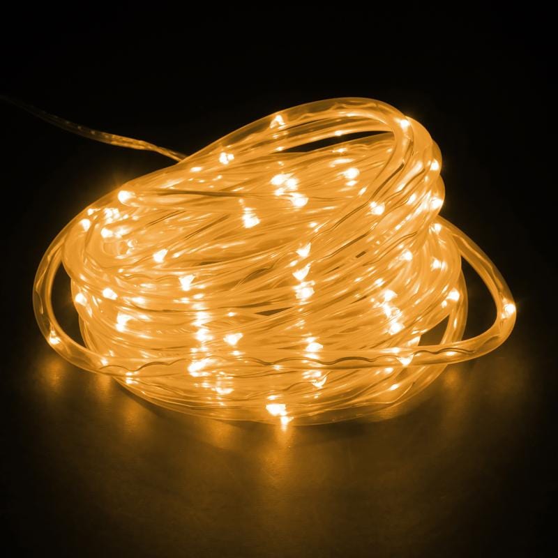100 LED Warm White Solar Rope Light (7m)