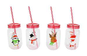 Screw Top Cup with Straw Asst - View 1