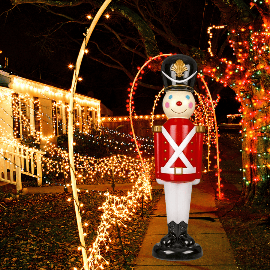 Solar powered christmas garland deals