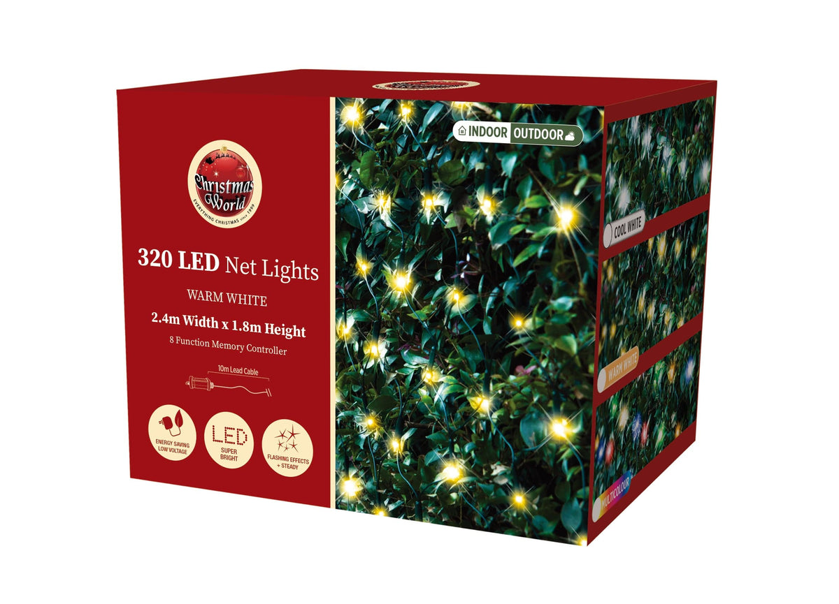 LED Warm White Net Light (2.4m) - View 2