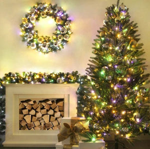 420 LED Warm White and Multi Dual Colour Lights (33.5m) - View 3