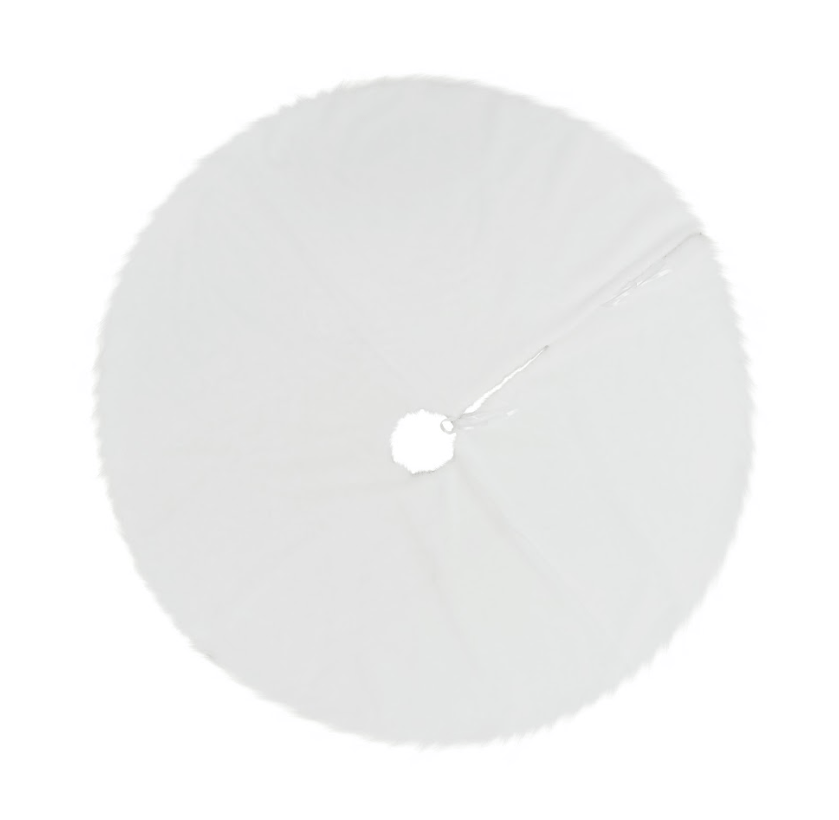 White Plush Tree Skirt (90cm)