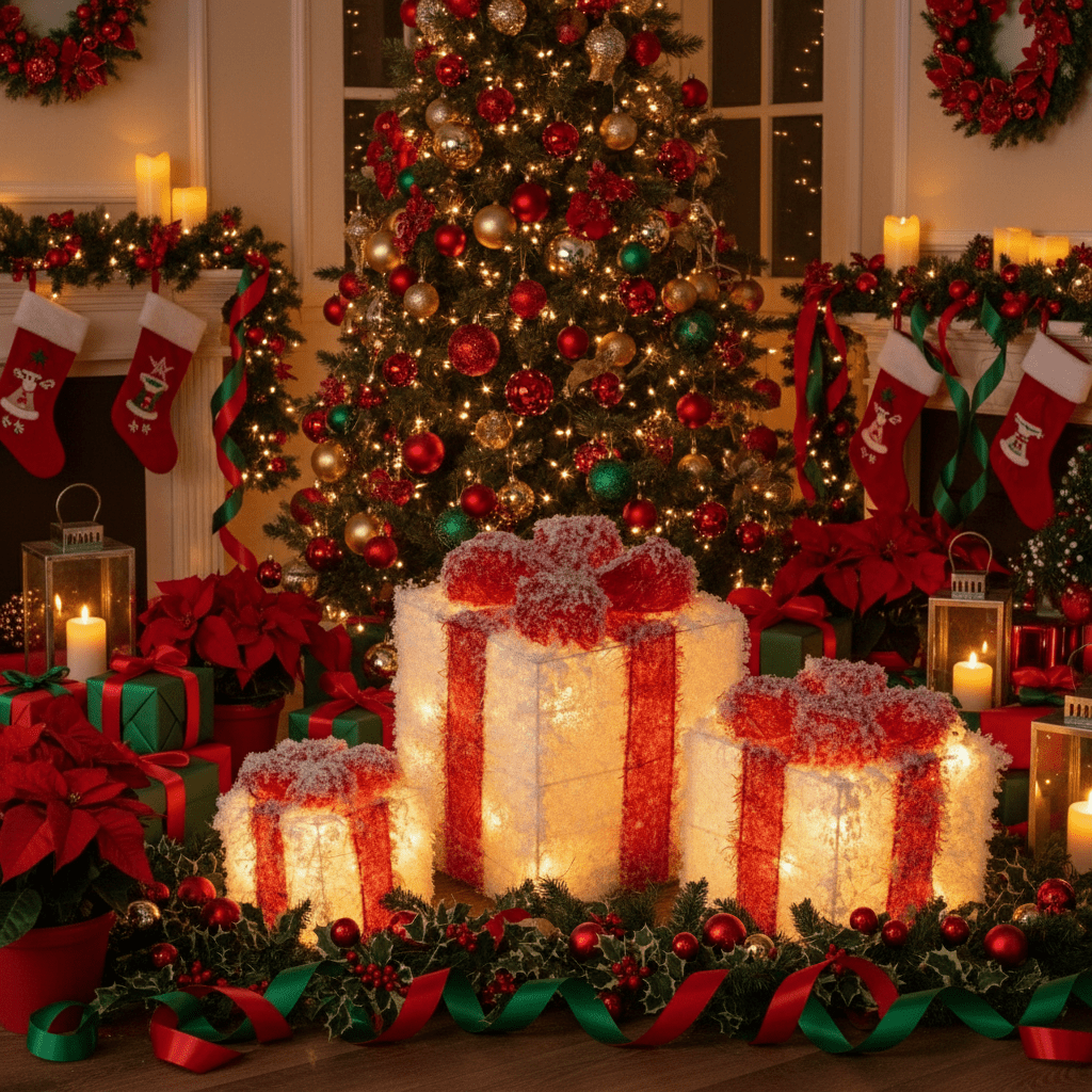 LED Battery Operated Presents (3pc)