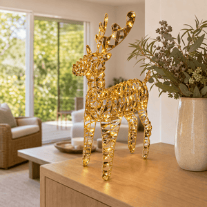 60 LED Gold Micro Reindeer (60cm) - lifestyle