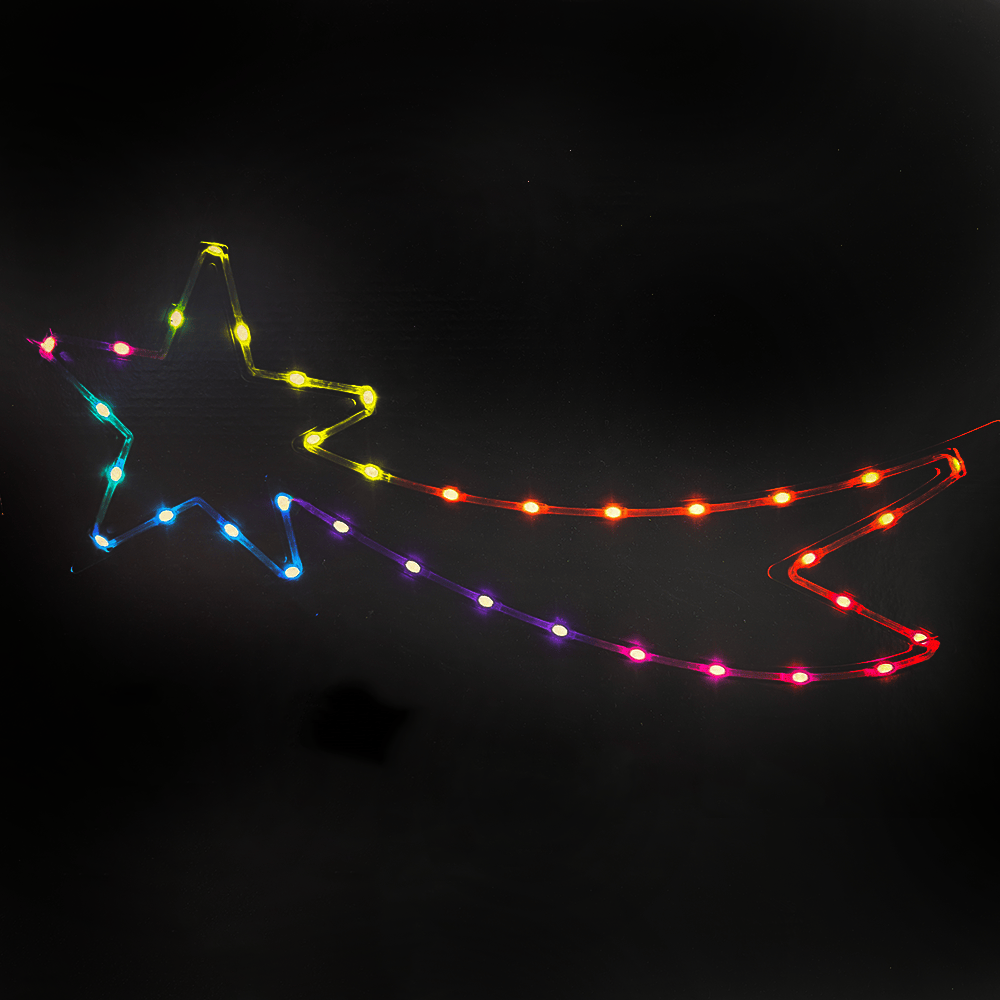 LED Colour Change Shooting Star Multicolour