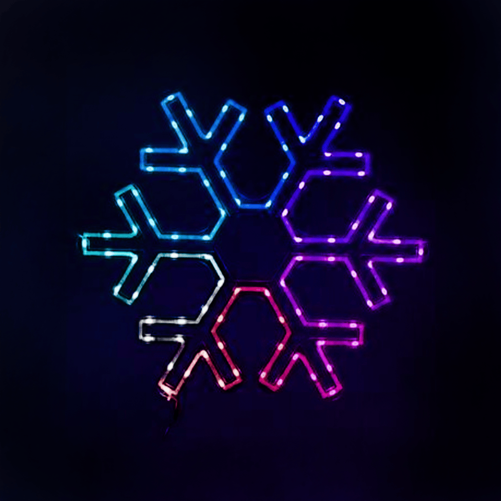 LED Colour Change Snowlflake