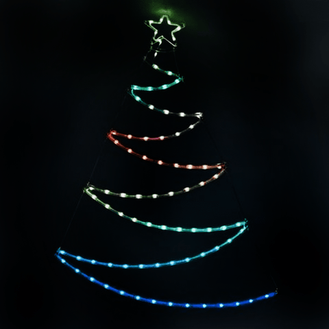 LED Colour Change Tree with Star Multicolour