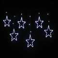72 LED Battery Operated Star Curtain Light Cool White (1.2m)
