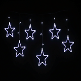 72 LED Battery Operated Star Curtain Light Cool White (1.2m)