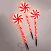 Candy Cane Yard Stakes (3pk)