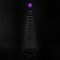 LED Colour Change Spiral Tree with Star (210cm)