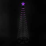 LED Colour Change Spiral Tree with Star (210cm)