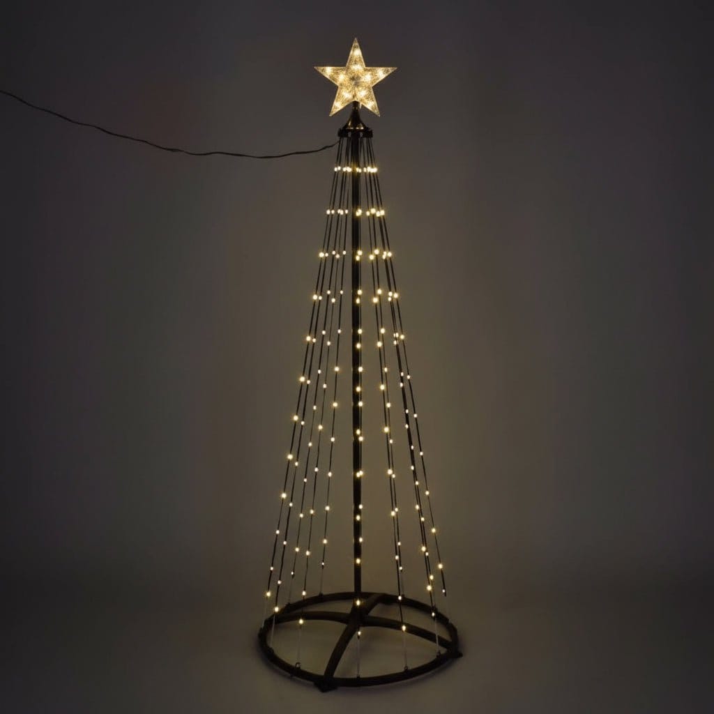 154 LED Strand Tree with Star Warm White (150cm)