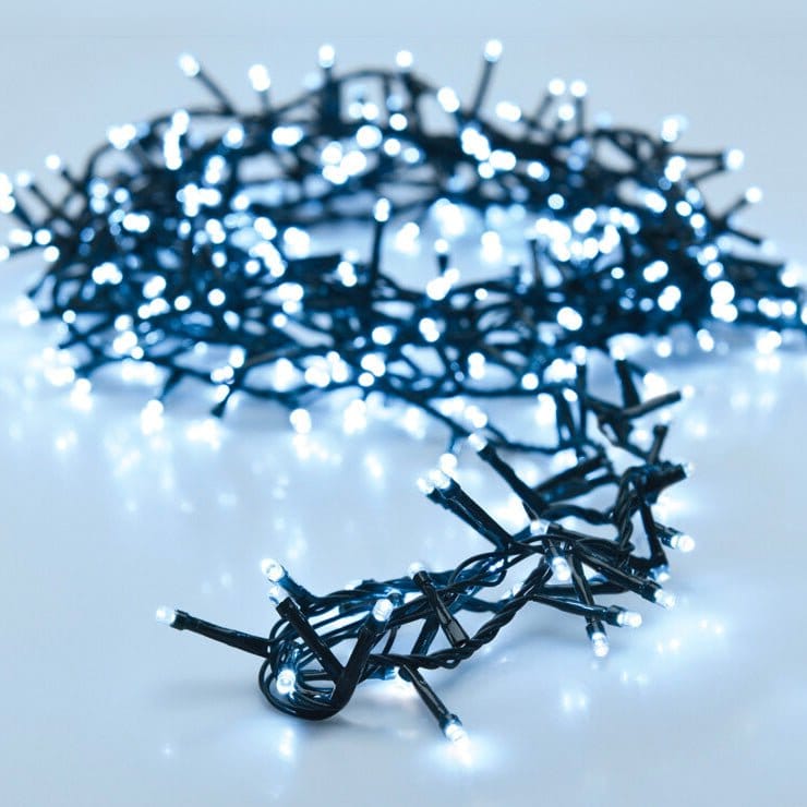 200 LED Battery Operated Fairy Lights Cool White (4m)