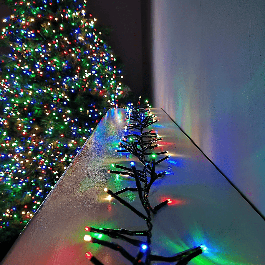 3000 LED Multicolour Cluster Lights (21.8m)