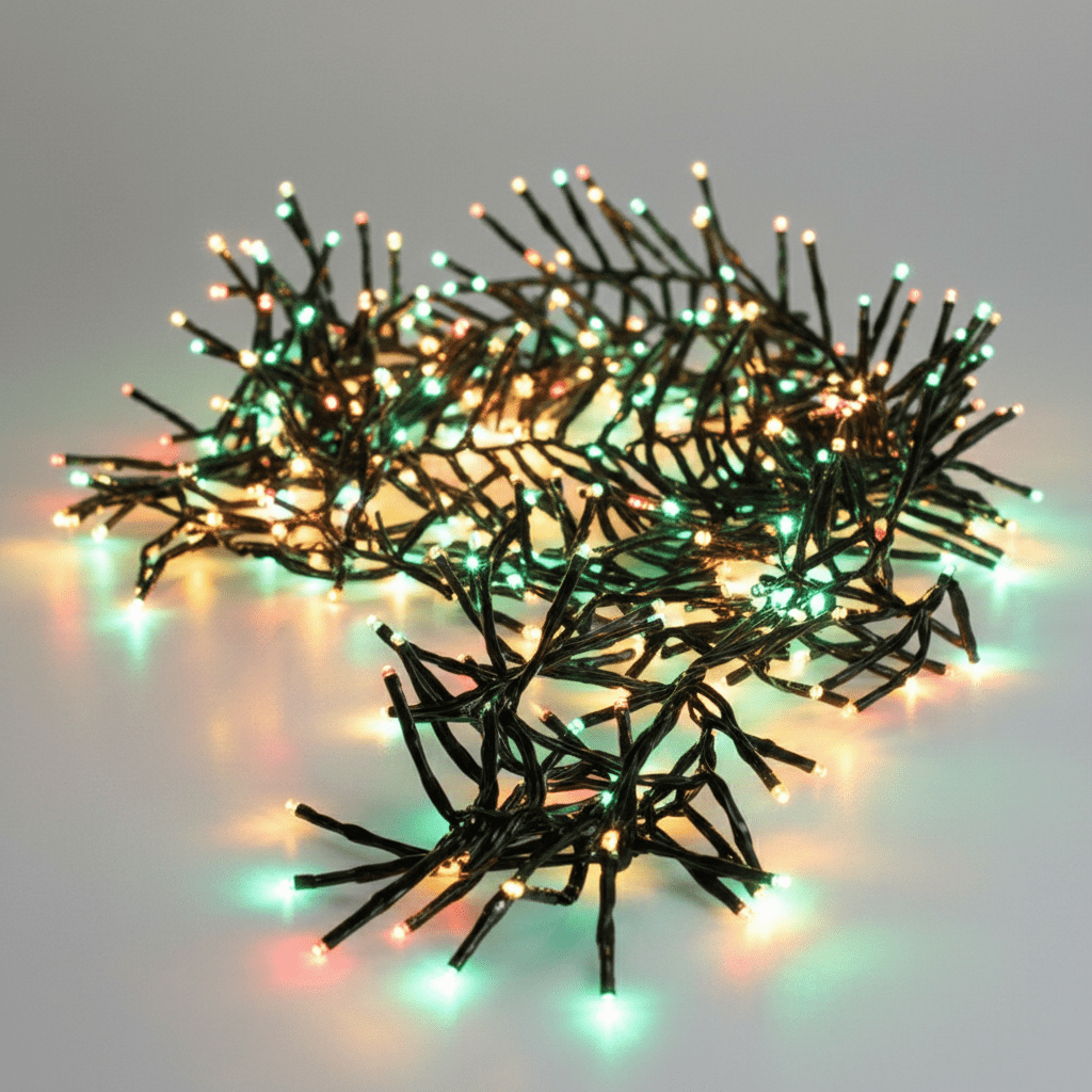 1152 LED Cluster Lights Red/Gold/Green (8.4m)