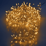 100 LED Battery Operated Silver Wire Lights Warm White (1m)