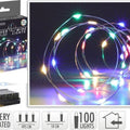 B/O Silver Wire 100 LED Multi