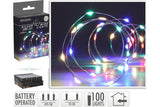 B/O Silver Wire 100 LED Multi