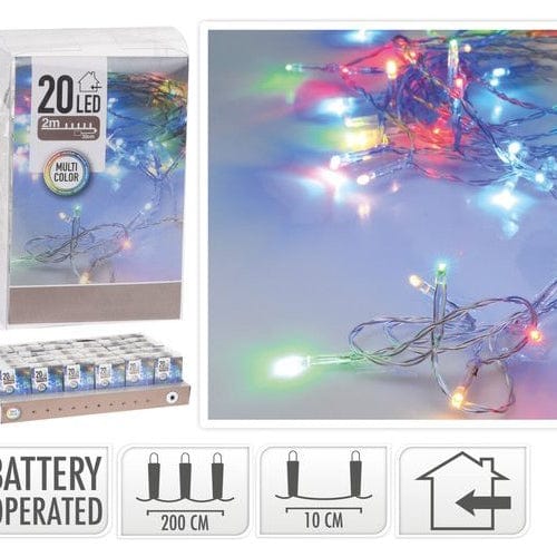 20 Battery Fairy Lights Multicolour
