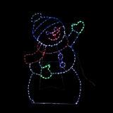 246 LED Waving Snowman Motif (79cm)