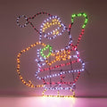 321 LED Waving Santa Motif (70cm)