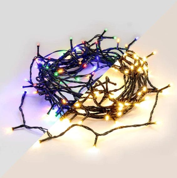 420 LED Warm White and Multi Dual Colour Lights (33.5m) - View 1