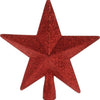 Glitter Star Tree Topper Red (19cm)