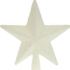Glitter Star Tree Topper White (19cm)