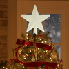 Glitter Star Tree Topper White (19cm)