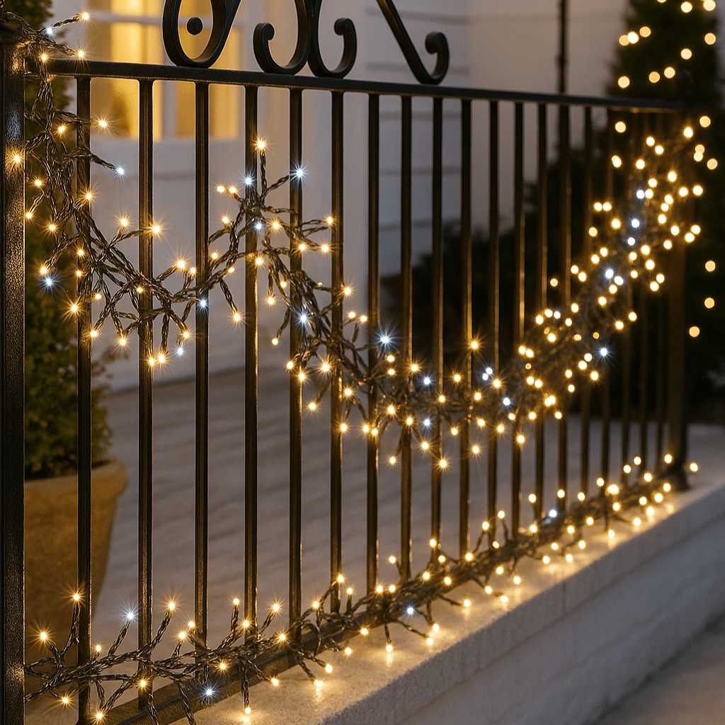 720 LED White-Warm Cluster Lights