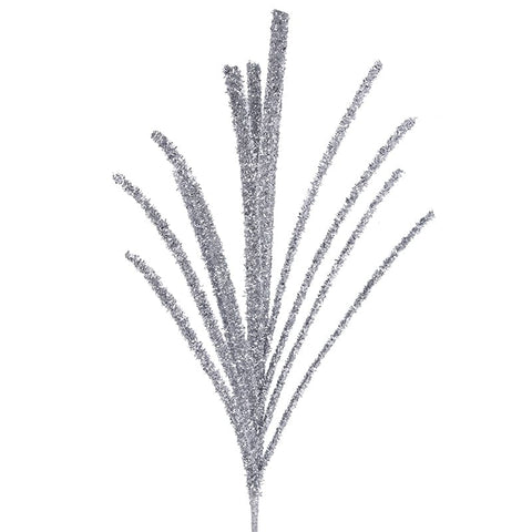 Silver Glitter Stem (72cm)