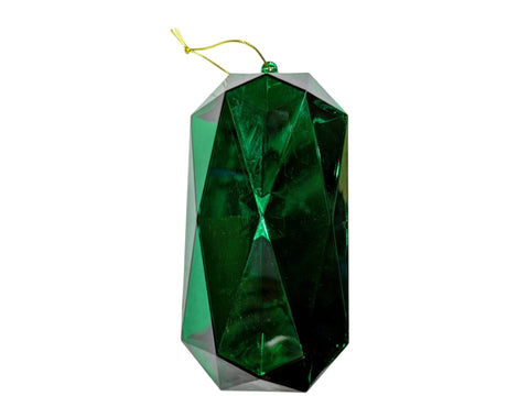 Large Emerald Green Acrylic Jewel Ornament (11x8x22cm)
