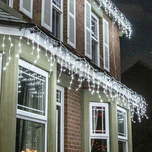 LED White Icicle Lights (10m) - View 4