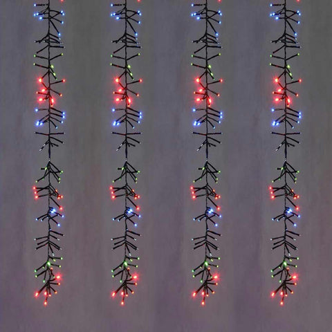 1152 LED Firecracker Icicle Cluster Multicolour