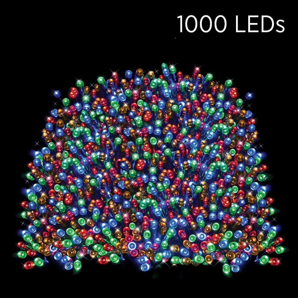 1000 LED Solar Fairy Lights Multi (69.9m) - View 2
