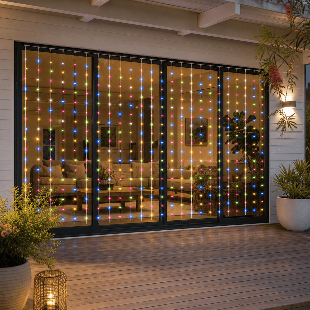 LED Multi Waterfall Curtain (4x2.4m) - lifestyle